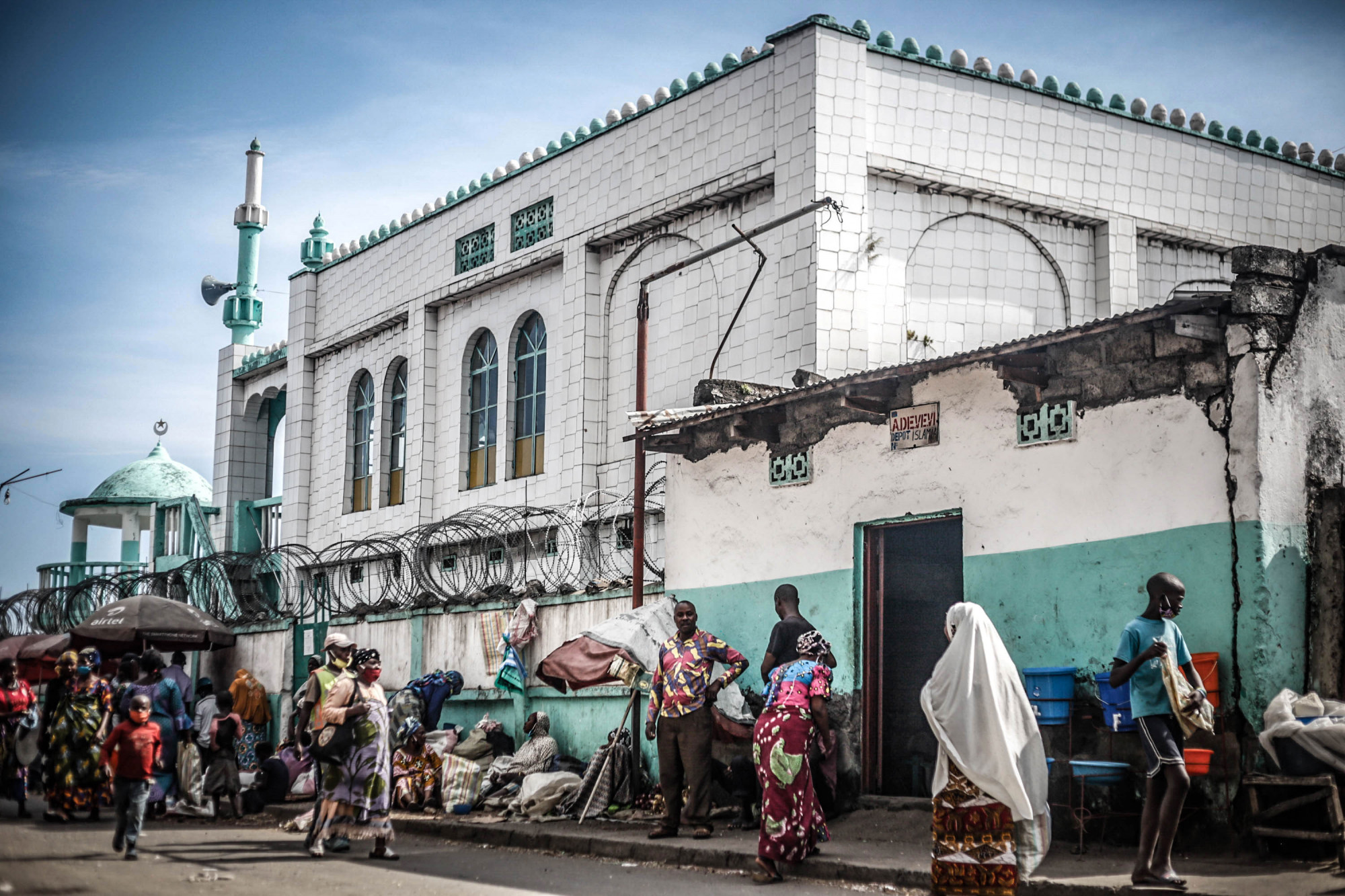 Goma, RDC, mai 2020. La mosquée de Birere, comme tous les lieux de culte, étant fermée à cause du Covid-19, les musulmans de la ville ont passé le mois sacré de ramadan chez eux. © Ley Uwera pour la Fondation Carmignac