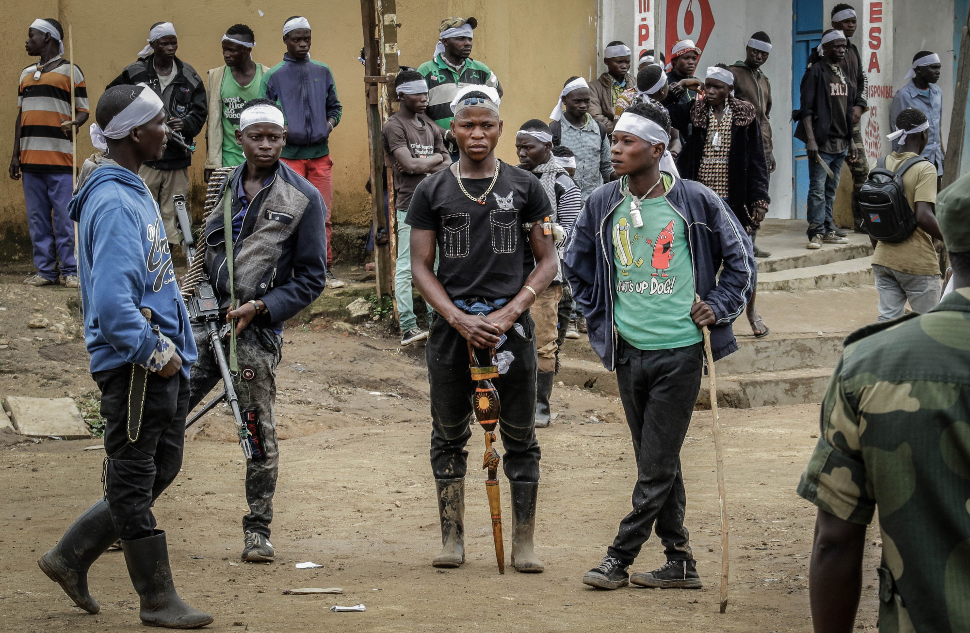 Bunia, DRC, September 4, 2020. More than 100 heavily armed CODECO militiamen caused panic when they entered the eastern Congolese city on Friday. © Dieudonné Dirole for Fondation Carmignac